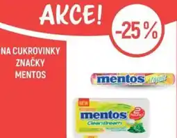 Globus NA CUKROVINKY ZNAČKY MENTOS nabídka