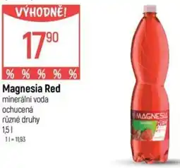 Globus Magnesia Red minerální voda ochucená nabídka