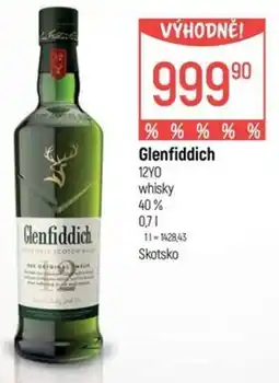 Globus Glenfiddich 12YO whisky 40% nabídka