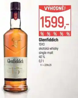 Globus Glenfiddich 15YO skotská whisky single malt 40% nabídka
