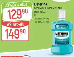 Globus Listerine Cool Mint a Cool Mint Mild Ústní voda nabídka