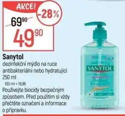 Globus Sanytol dezinfekční mýdlo na ruce antibakteriální nebo hydratující nabídka