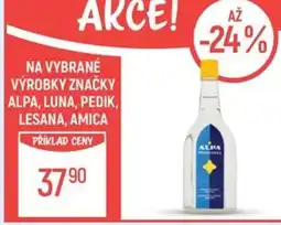 Globus NA VYBRANÉ VÝROBKY ZNAČKY ALPA, LUNA, PEDIK, LESANA, AMICA nabídka