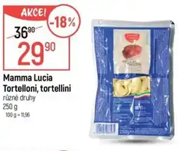 Globus Mamma Lucia Tortelloni, tortellini nabídka