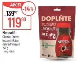 Globus Nescafé Classic, Crema instantní káva náhradní náplň nabídka