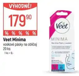 Globus Veet Minima voskové pásky na obličej nabídka