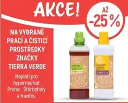 Globus NA VYBRANÉ PRACÍ A ČISTICÍ PROSTŘEDKY ZNAČKY TIERRA VERDE nabídka