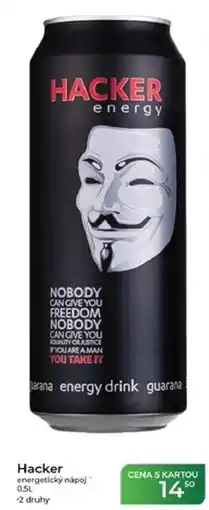 Tamda Foods Hacker energetický nápoj nabídka