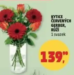 Penny Market Kytice červených gerber, růží nabídka