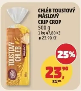 Penny Market Chléb toustový máslový crip crop nabídka