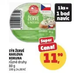 Penny Market Sýr žervé karlova koruna nabídka