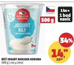 Penny Market Bílý jogurt karlova koruna nabídka