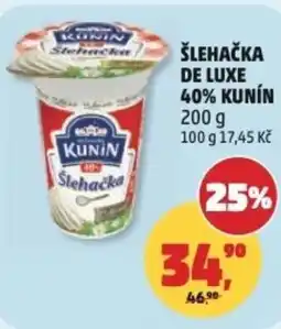 Penny Market Šlehačka de luxe 40% kunín nabídka