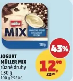 Penny Market Jogurt müller mix různé druhy nabídka