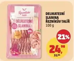 Penny Market Delikatesni slanina slanina řezníkův talíř nabídka