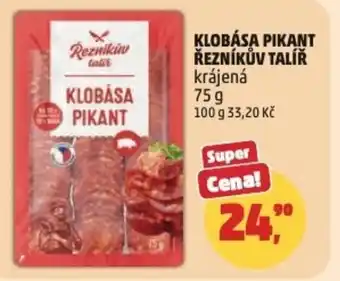 Penny Market Klobása pikant řezníkův talíř krájená nabídka