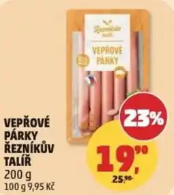 Penny Market Veprove parky v řezníkův talíř nabídka
