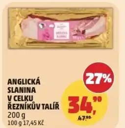 Penny Market Anglická slanina v celku řezníkův talíř nabídka