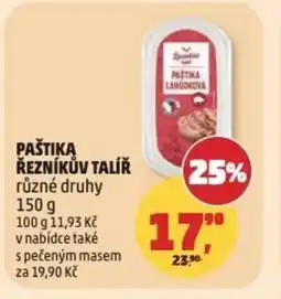 Penny Market Paštika řezníkův talíř nabídka