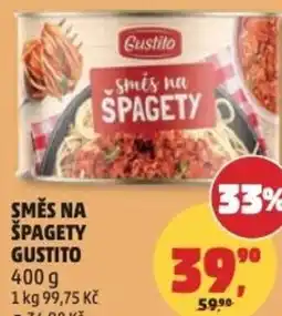 Penny Market SMĚS NA ŠPAGETY GUSTITO nabídka