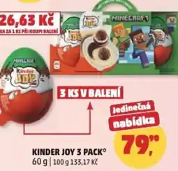 Penny Market Kinder joy 3 pack nabídka