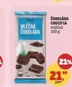 Penny Market Čokoláda choco'la mléčná nabídka