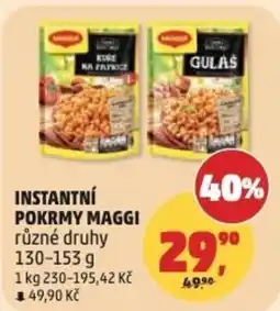 Penny Market Instantní pokrmy maggi nabídka