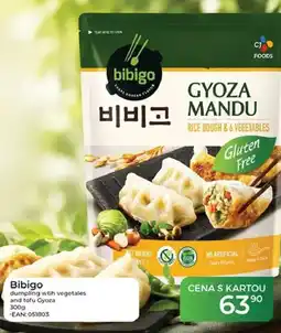 Tamda Foods Bibigo dumpling wtih vegetales and tofu Gyoza nabídka