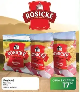 Tamda Foods Rosické těstoviny nabídka