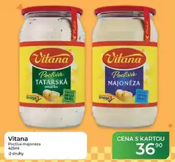 Tamda Foods Vitana Poctivá majonéza nabídka