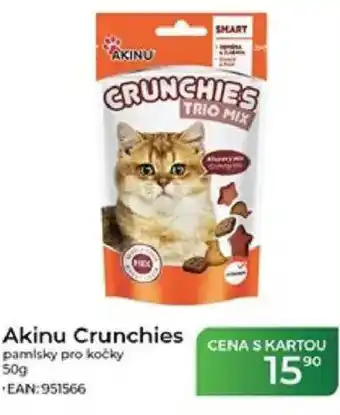 Tamda Foods Akinu Crunchies pamlsky pro kočky nabídka