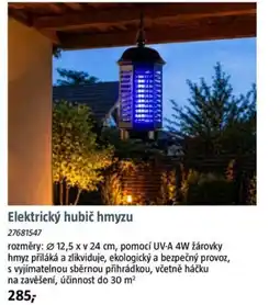 Bauhaus Elektrický hubič hmyzu nabídka