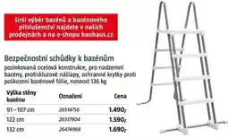Bauhaus Bezpečnostní schůdky k bazénům nabídka