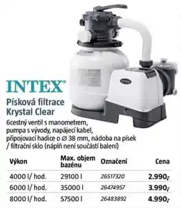 Bauhaus Písková filtrace Krystal Clear nabídka