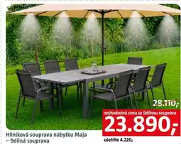 Bauhaus Hliníková souprava nábytku Maja -9dílná souprava nabídka