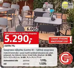 Bauhaus Souprava nábytku Gastro III - 5dílná souprava nabídka