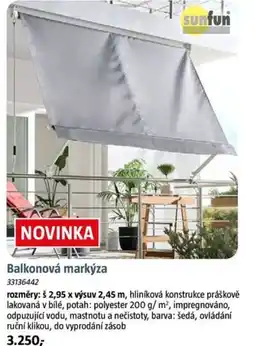 Bauhaus Balkonová markýza nabídka