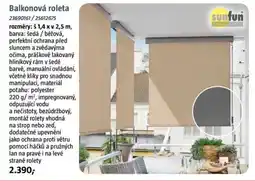 Bauhaus Balkonová roleta nabídka