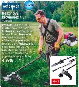 Bauhaus Benzinový křovinořez 4 v 1 nabídka