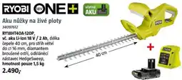 Bauhaus RYOBI ONE+ Aku nůžky na živé ploty nabídka