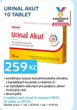 Lékárna AGEL Urinal Akut 10 tablet nabídka
