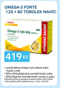 Lékárna AGEL Omega-3 Forte 120+ 60 tobolek navíc! nabídka