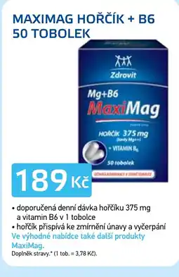 Lékárna AGEL Maximag hořčík + B6 nabídka