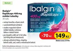 Dr. Max IbalginⓇ Rapidcaps 400 mg měkké tobolky nabídka