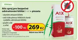 Dr. Max Atix sprej pro bezpečné odstraňování klíšťat 9 ml + pinzeta nabídka