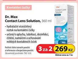 Dr. Max Dr. Max Contact Lens Solution nabídka