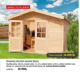 Bauhaus Dřevěný zahradní domek Davos nabídka