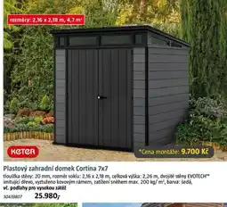 Bauhaus Plastový zahradní domek Cortina 7x7 nabídka