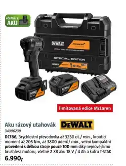 Bauhaus DEWALT McLaren Aku rázový utahovák nabídka