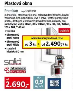 Bauhaus Plastová okna Premium nabídka